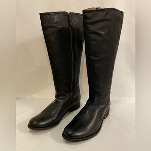 NWOB!! Frye Women's Melissa Inside Zip Tall Knee High Boot, Sz 8, Black